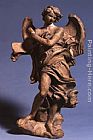 Gian Lorenzo Bernini Standing Angel with Scroll painting